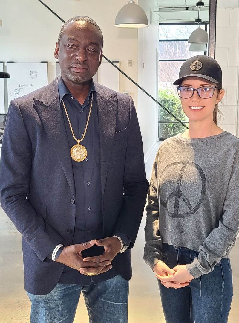 Yusef Salaam and Amanda Cryer.
